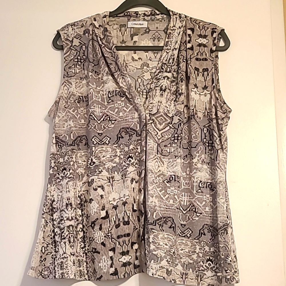 Calvin Klein southwest style blouse